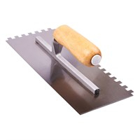 Amtech 11Inch Wooden Handle Notched Float Trowel Amtech 11Inch Wooden Handle Notched Float Trowel